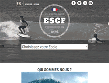 Tablet Screenshot of ecoledesurf.com